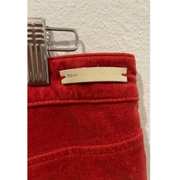 PILCRO AN THE LETTERPRESS Corduroy High Rise Velvet Skinny Jeans - Picture 6 of 8